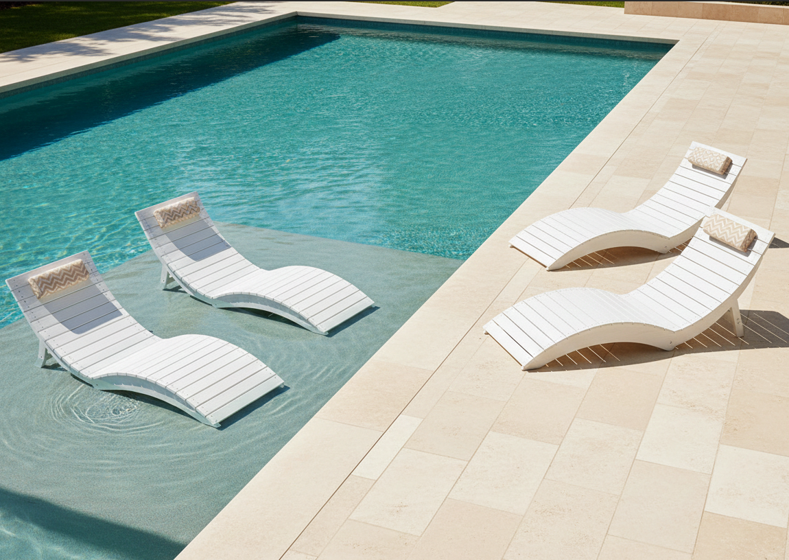 In-Pool vs. Poolside Lounge Chairs: Which Is Right for You? – AquaCurve