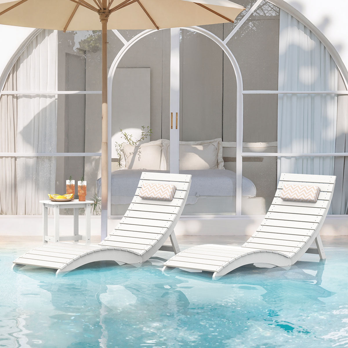 Folding Pool Lounge Chair