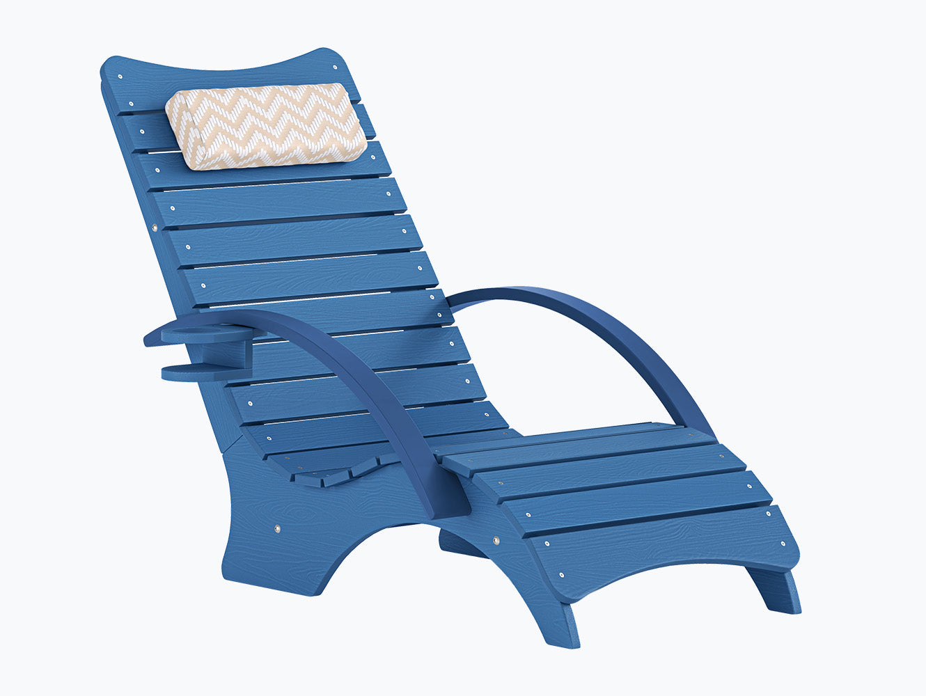 AquaCurve™ Aquawave In-Pool Lounge Chair with Armrests & Cup Holder for Tanning Ledge and Sun Shelf