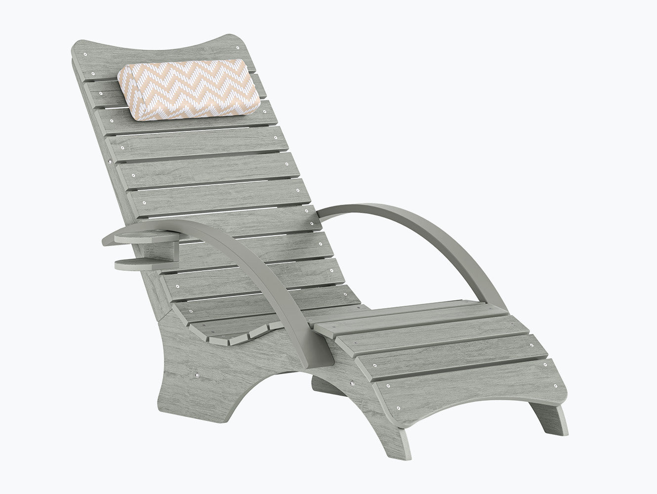 AquaCurve™ Aquawave In-Pool Lounge Chair with Armrests & Cup Holder for Tanning Ledge and Sun Shelf