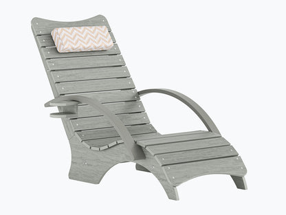 AquaCurve™ Aquawave In-Pool Lounge Chair with Armrests & Cup Holder for Tanning Ledge and Sun Shelf