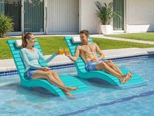 In-Pool Chaise Lounger, HDPS Pool Lounge Chair with Headrest and Weighted Sandbags