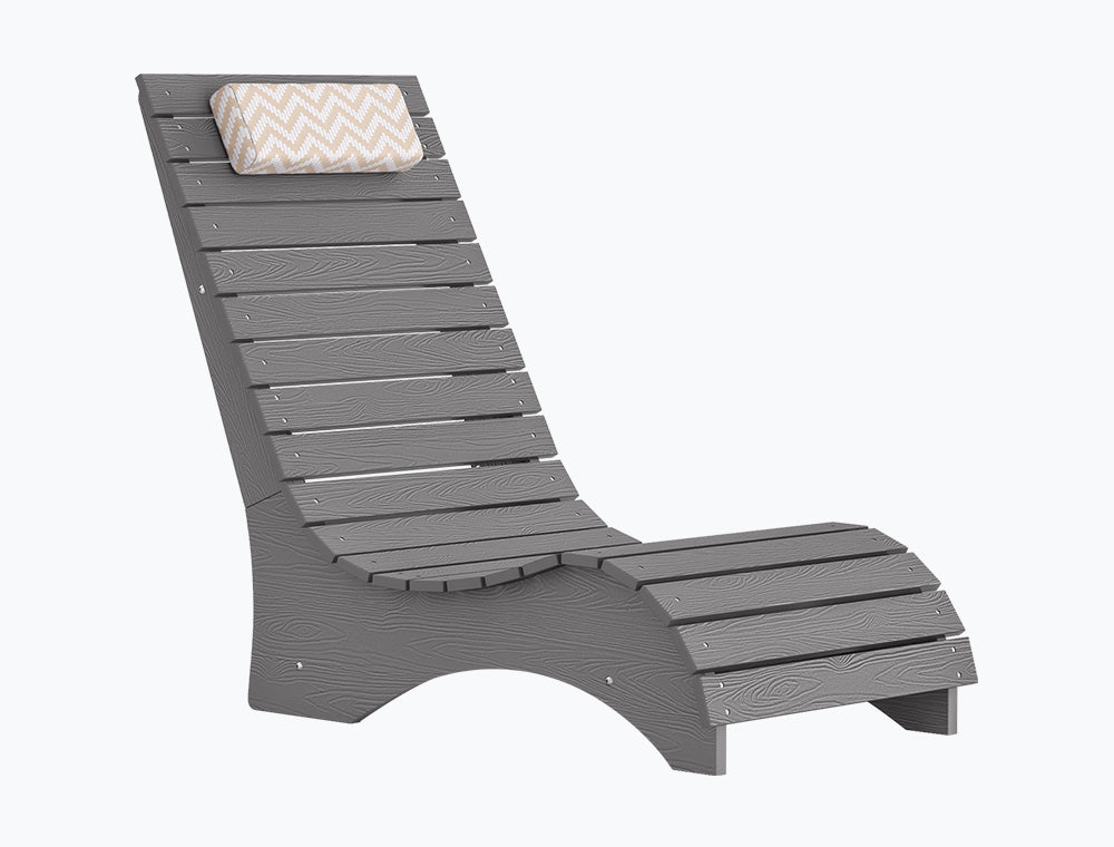 In-Pool Loungers & Chaise Sets, HDPS Pool Lounge Chairs for Shallow Water with Headrests