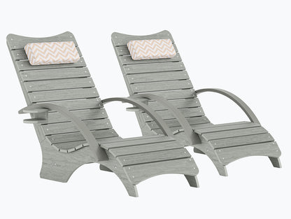 AquaCurve™ Aquawave In-Pool Lounge Chair with Armrests & Cup Holder for Tanning Ledge and Sun Shelf