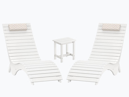 In-Pool Loungers & Chaise Sets, HDPS Pool Lounge Chairs with Headrests