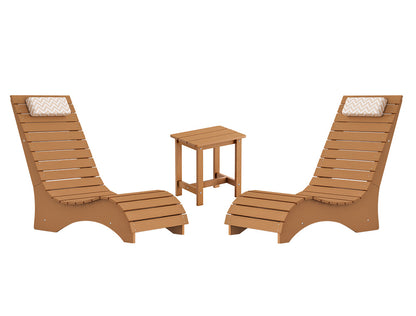 In-Pool Loungers & Chaise Sets, HDPS Pool Lounge Chairs for Shallow Water with Headrests