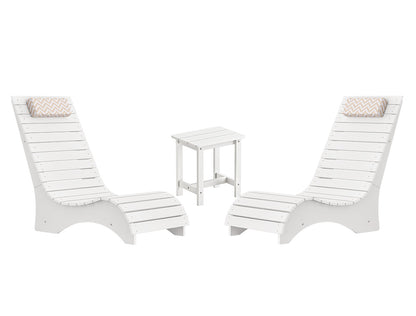 In-Pool Loungers & Chaise Sets, HDPS Pool Lounge Chairs for Shallow Water with Headrests