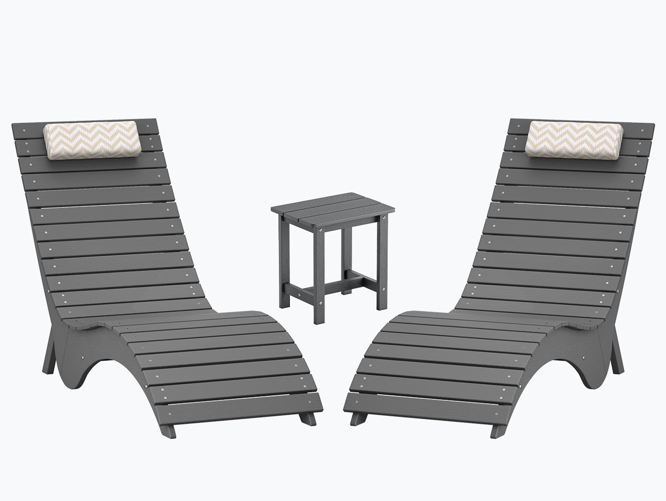 In-Pool Loungers & Chaise Sets, HDPS Pool Lounge Chairs with Headrests