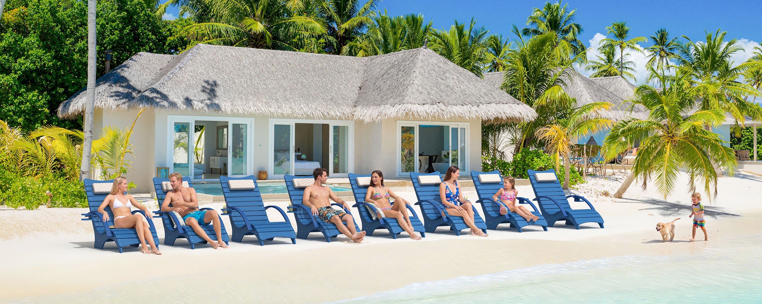 AquaCurve In-Pool Lounge Chair with Armrests and Pool Loungers in Water for 50–62 inch sun shelves