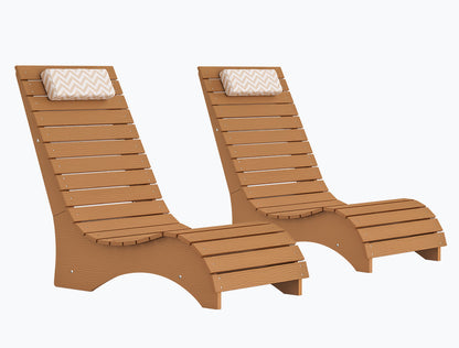 In-Pool Loungers & Chaise Sets, HDPS Pool Lounge Chairs for Shallow Water with Headrests