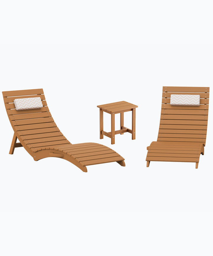 teak folding pool chair with headrest for outdoor pool spaces