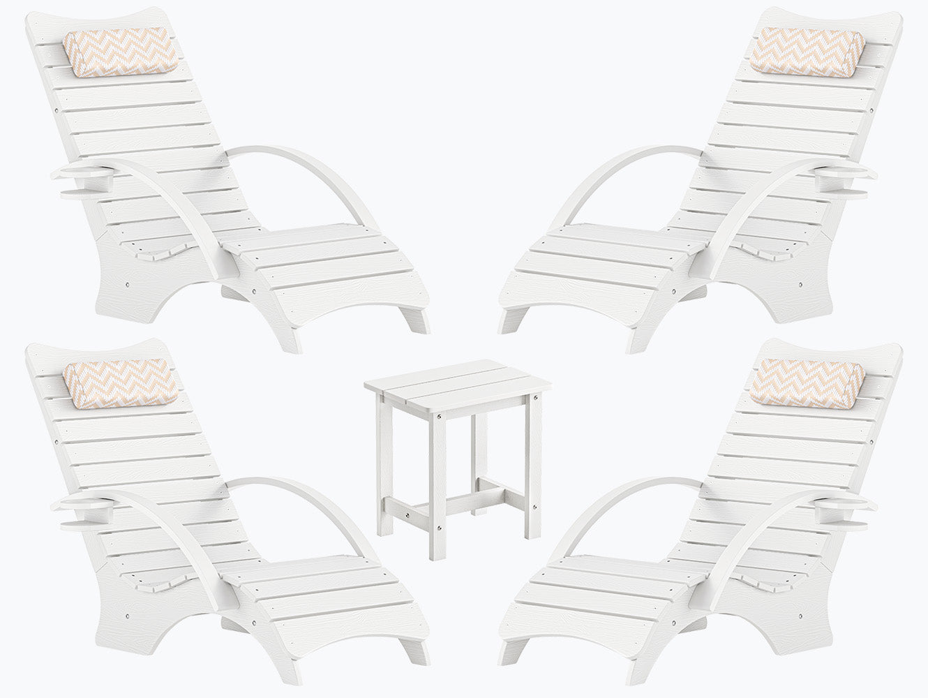 AquaCurve™ Aquawave In-Pool Lounge Chair with Armrests & Cup Holder for Tanning Ledge and Sun Shelf