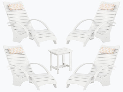 AquaCurve™ Aquawave In-Pool Lounge Chair with Armrests & Cup Holder for Tanning Ledge and Sun Shelf