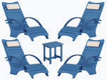 AquaCurve™ Aquawave In-Pool Lounge Chair with Armrests & Cup Holder for Tanning Ledge and Sun Shelf | Michelle