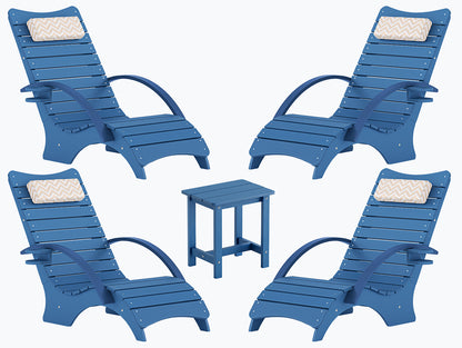 AquaCurve™ Aquawave In-Pool Lounge Chair with Armrests & Cup Holder for Tanning Ledge and Sun Shelf