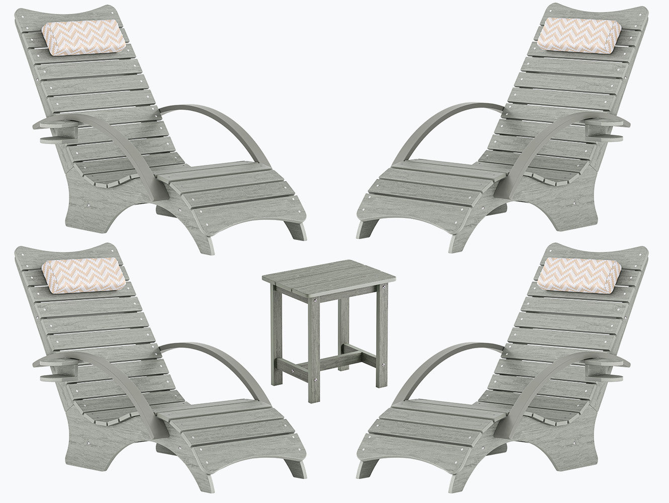 AquaCurve™ Aquawave In-Pool Lounge Chair with Armrests & Cup Holder for Tanning Ledge and Sun Shelf