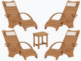 Teak / 4pcs+Table--Extra $220 OFF