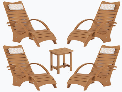 AquaCurve™ Aquawave In-Pool Lounge Chair with Armrests & Cup Holder for Tanning Ledge and Sun Shelf