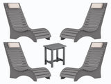 Dark gray / 4pcs+Table--Extra $200 OFF
