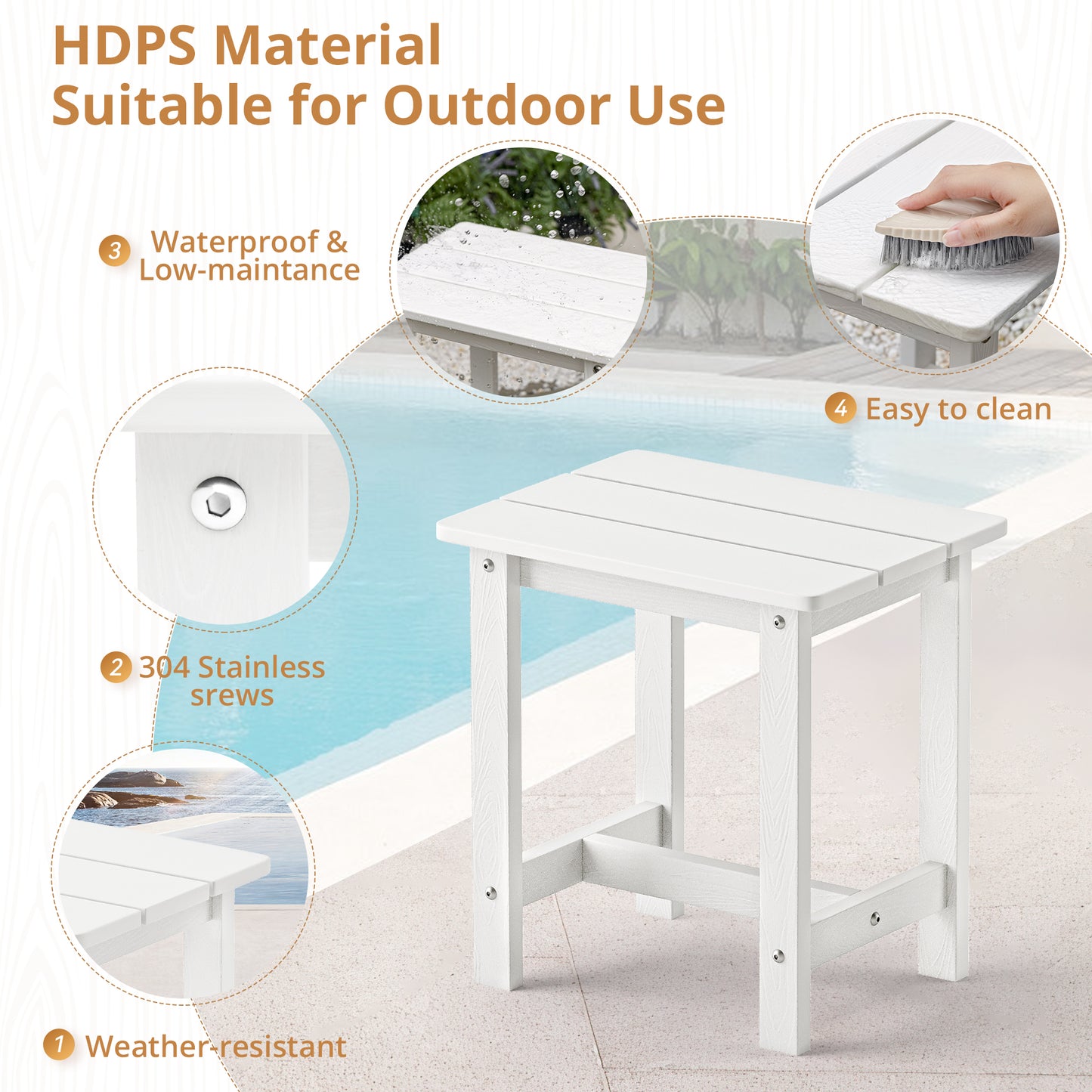 In-Pool Side Table
