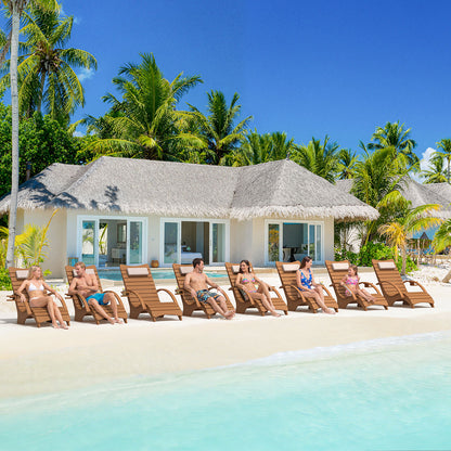 AquaCurve™ Aquawave In-Pool Lounge Chair with Armrests & Cup Holder for Tanning Ledge and Sun Shelf