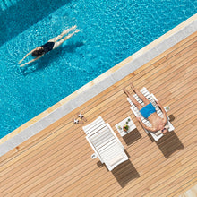 AquaCurve™ Aquawave In-Pool Lounge Chair with Armrests & Cup Holder for Tanning Ledge and Sun Shelf
