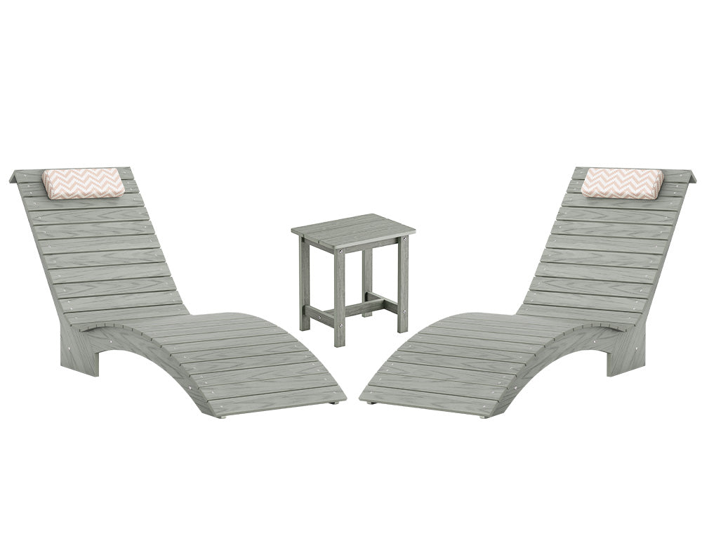 In-Pool Chaise Lounger, HDPS Pool Lounge Chair with Headrest and Weighted Sandbags