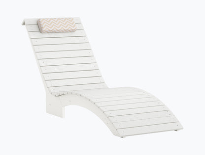 In-Pool Chaise Lounger, HDPS Pool Lounge Chair with Headrest and Weighted Sandbags