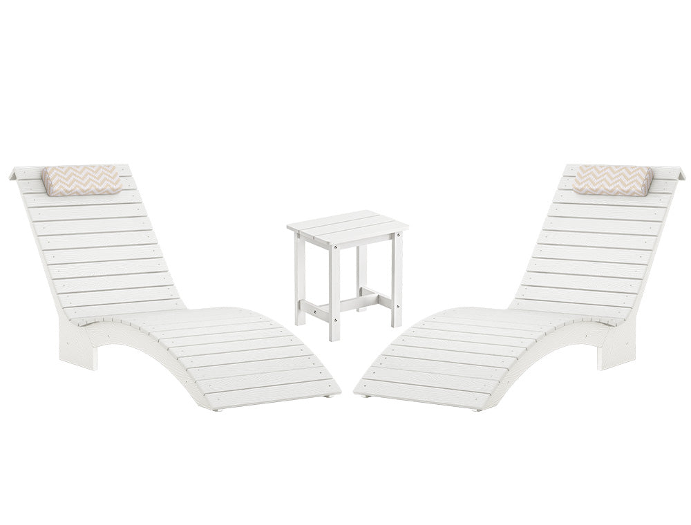 In-Pool Chaise Lounger, HDPS Pool Lounge Chair with Headrest and Weighted Sandbags