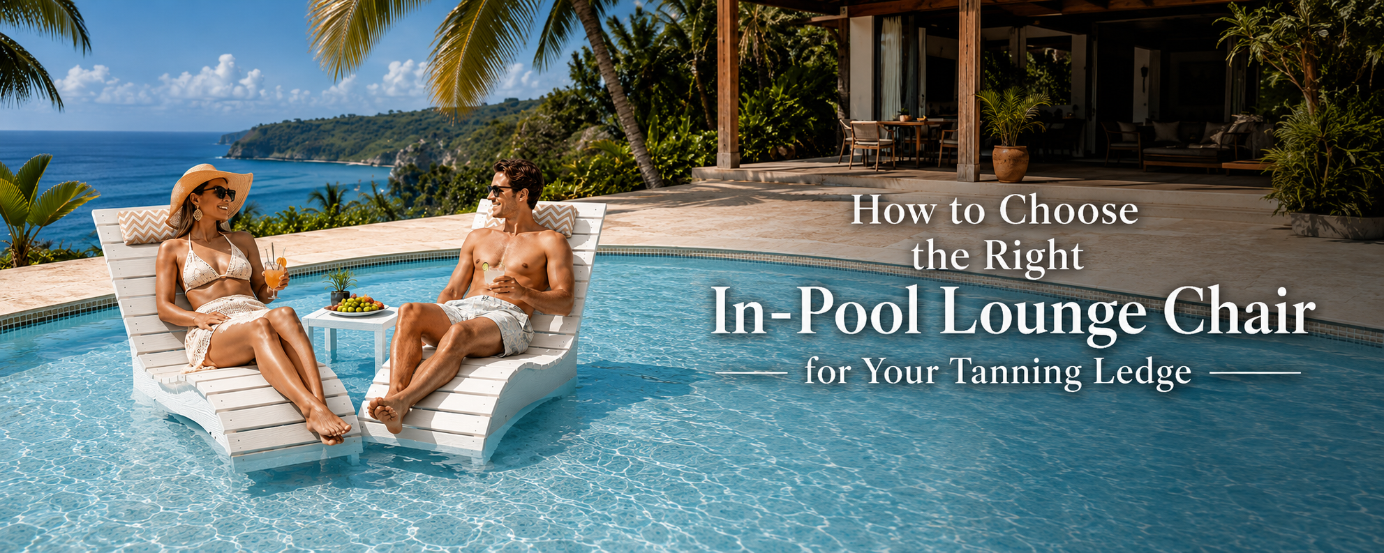 How to choose an in-pool lounge chair for a tanning ledge, sun shelf, or Baja shelf